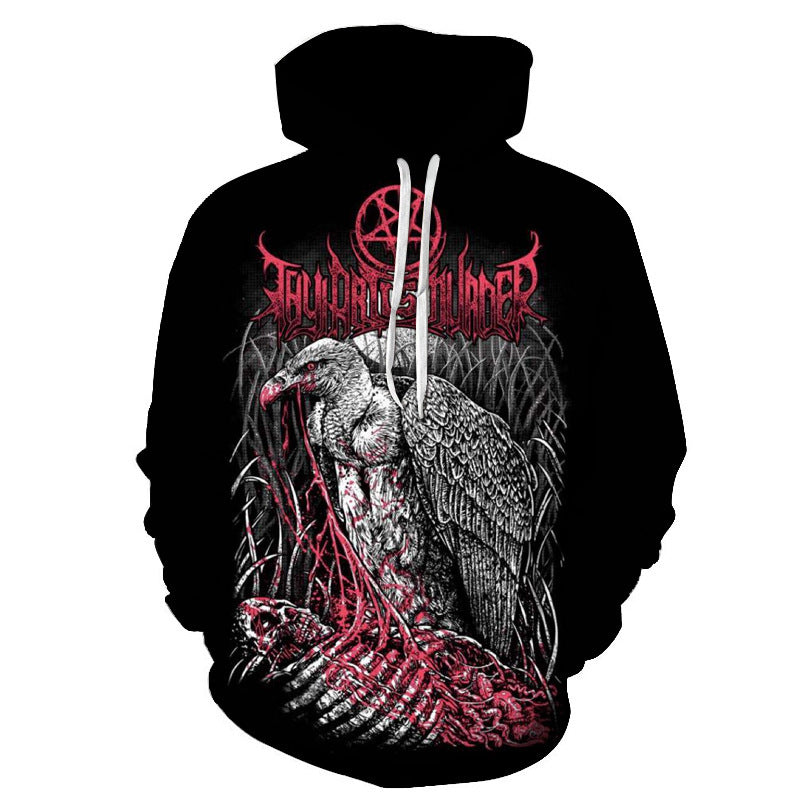Creative Hands Stretched Skull Head Hooded Sweater