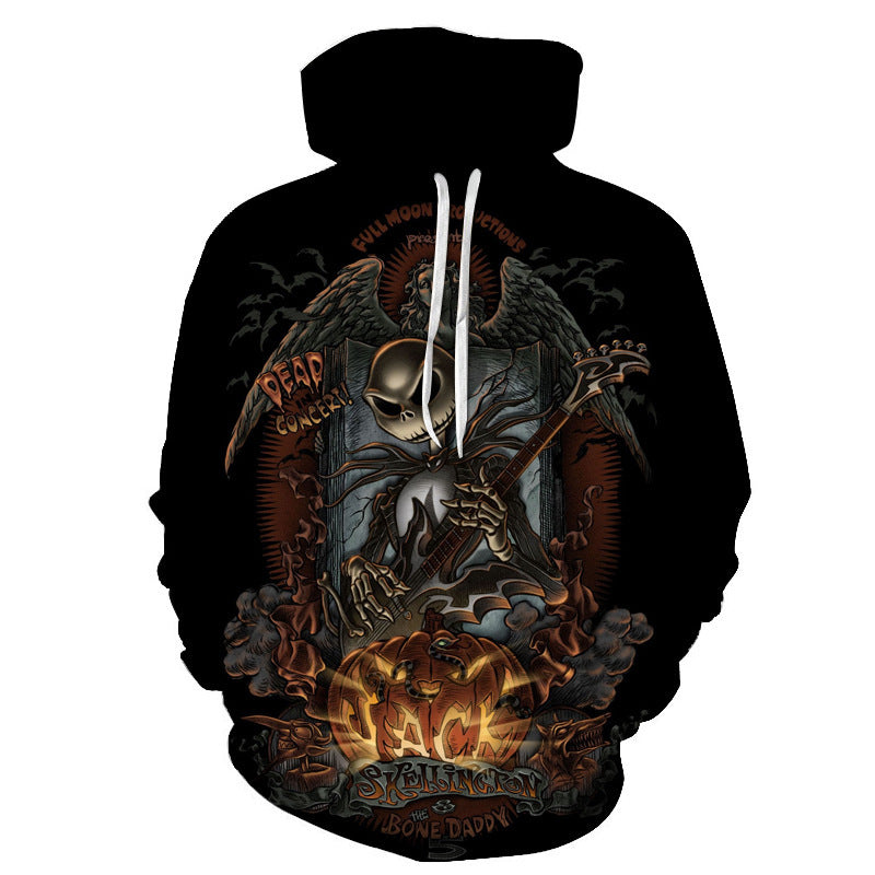 Creative Hands Stretched Skull Head Hooded Sweater