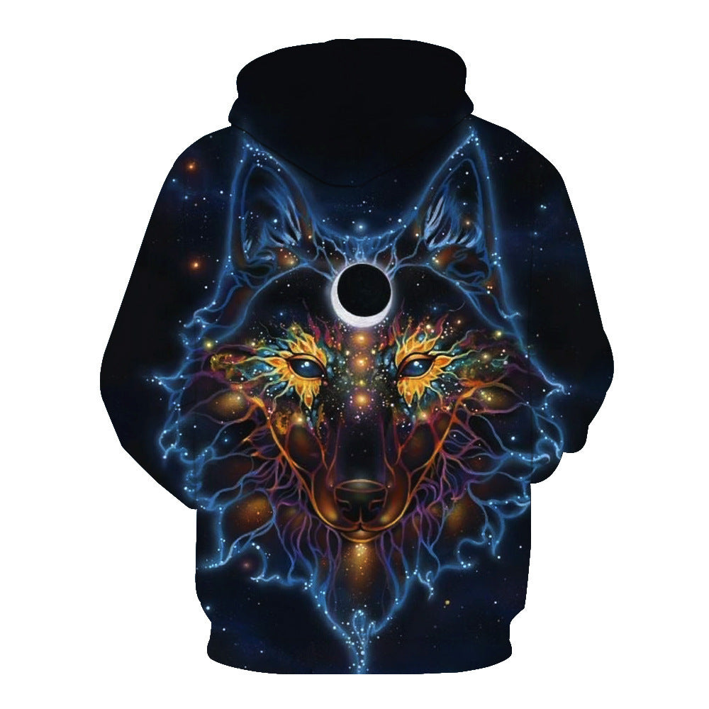 Magic Wolf Print Sweatshirt