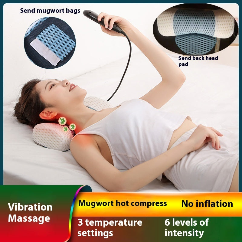 Sleeping Cervical Pillow Massage Pillow Neck And Shoulder Electric Hot Compress Massage Instrument