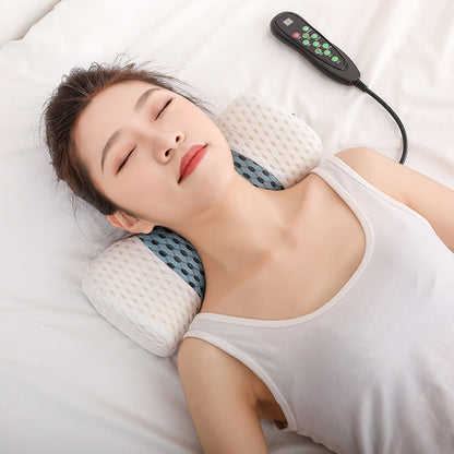 Sleeping Cervical Pillow Massage Pillow Neck And Shoulder Electric Hot Compress Massage Instrument